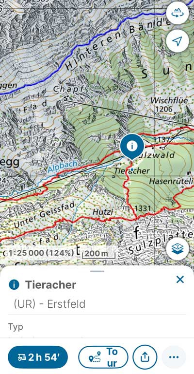 Swisstopo App